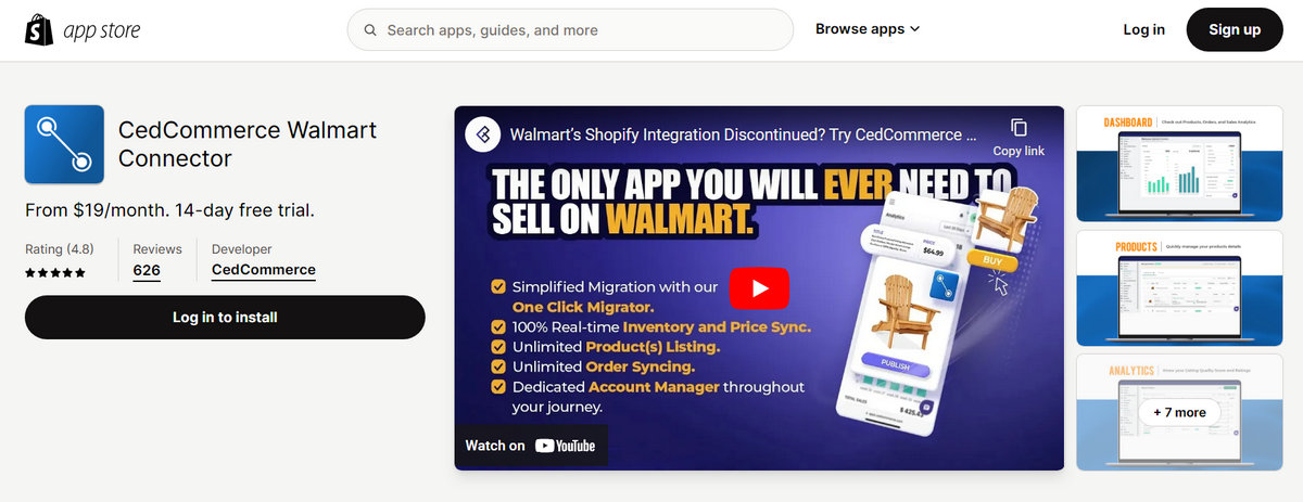 CedCommerce Walmart Connector